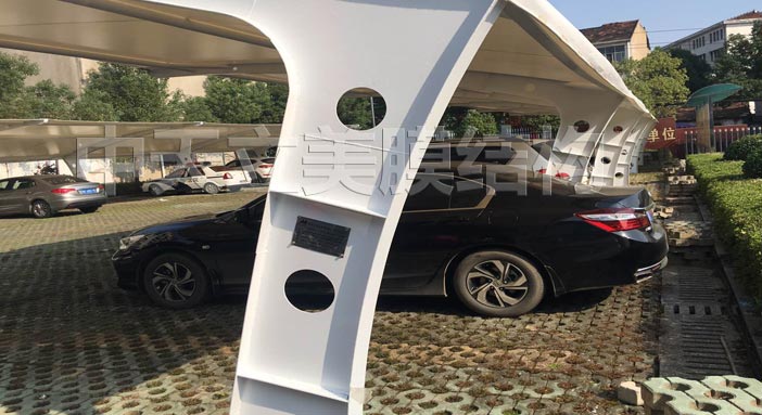 中天立美膜结构车棚成品照