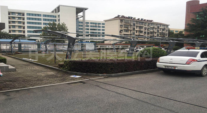 中天立美车棚施工照片