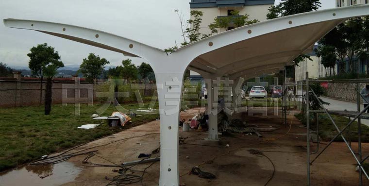 中天立美膜结构车棚拉膜