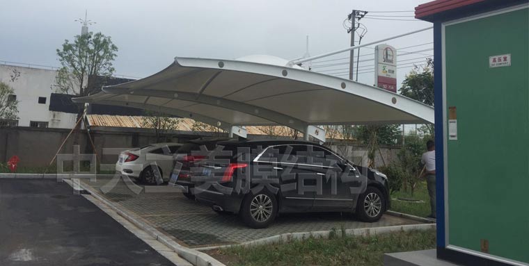 中天立美车棚成品图